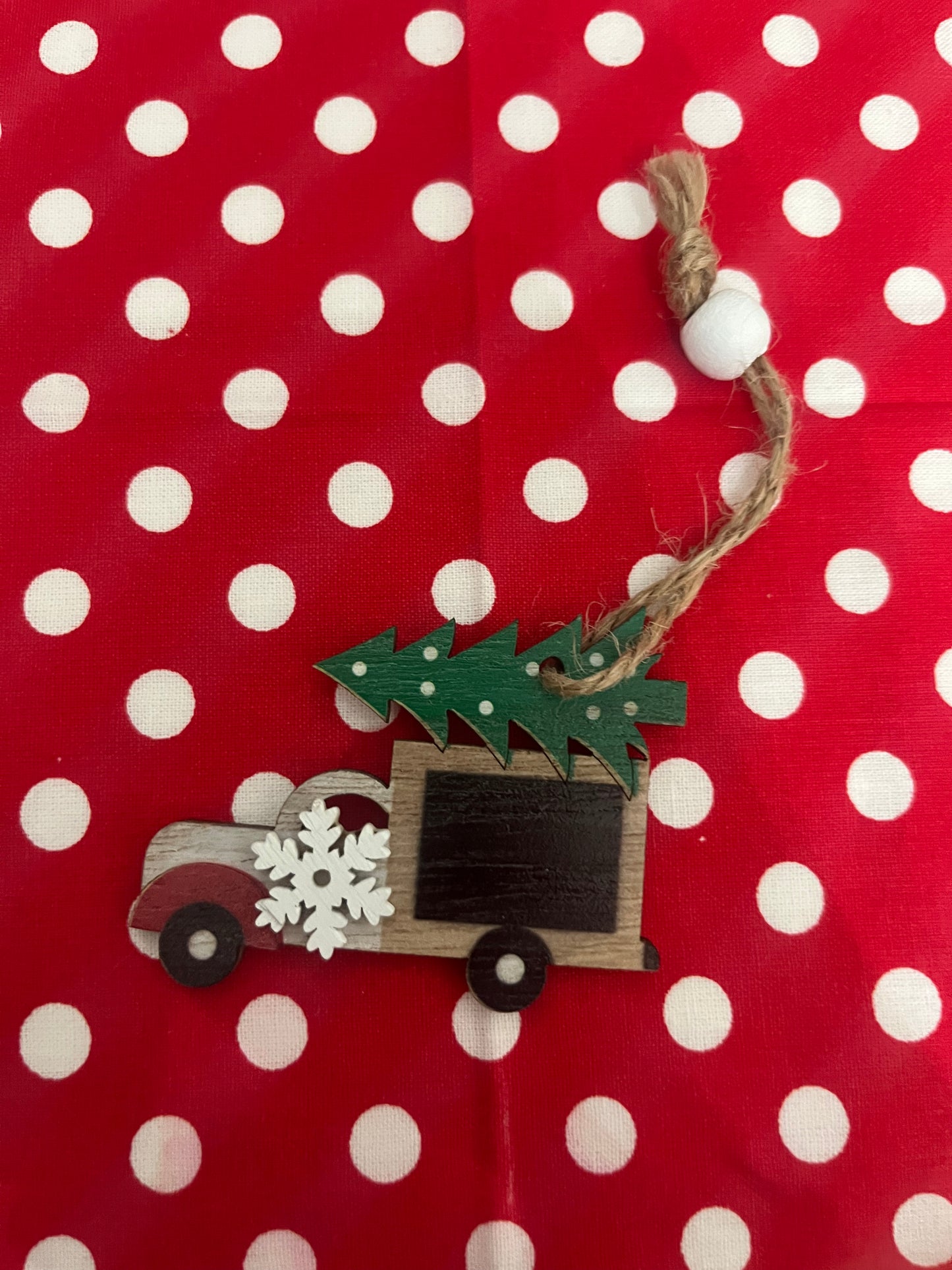 Wooden truck ornaments