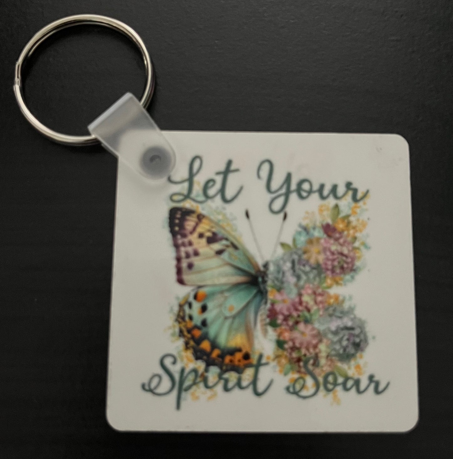 Double sided sublimation keychains