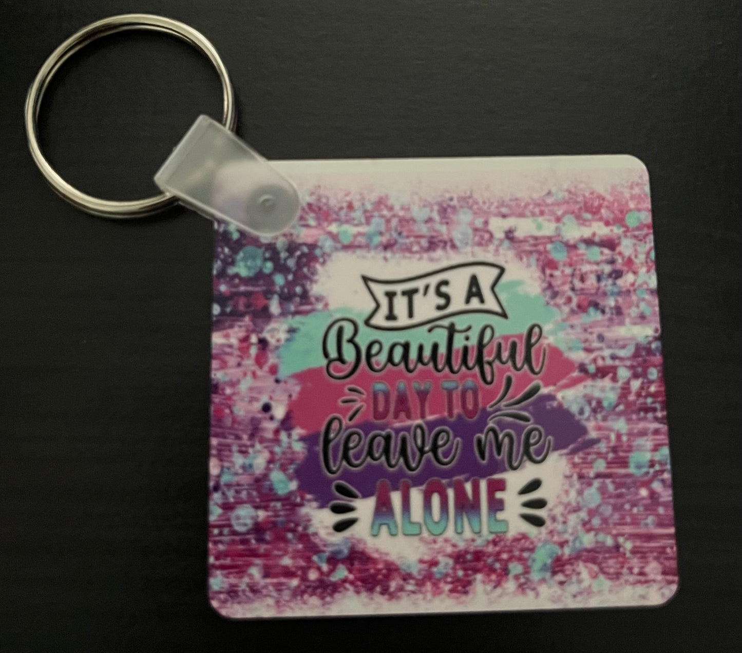 Double sided sublimation keychains