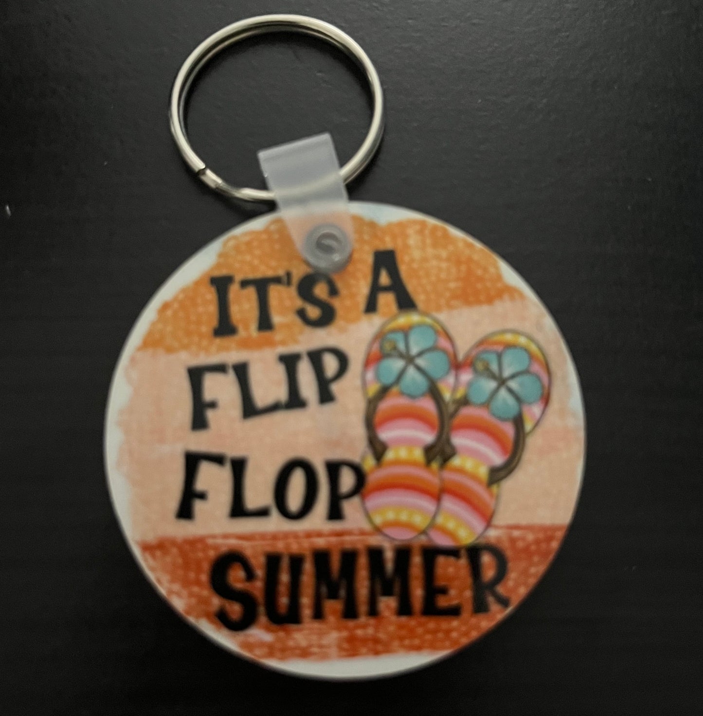 Double sided sublimation keychains