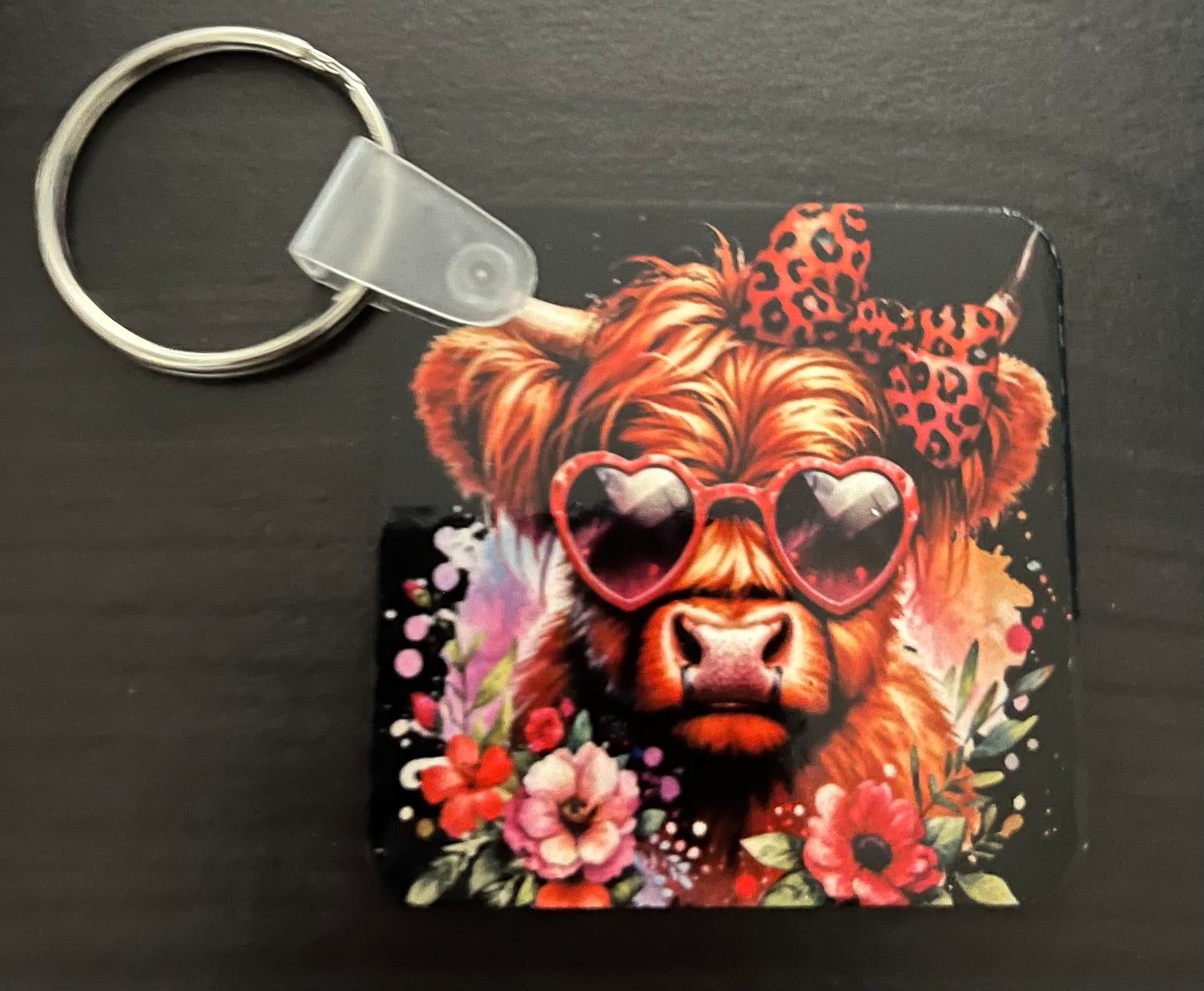 Double sided sublimation keychains