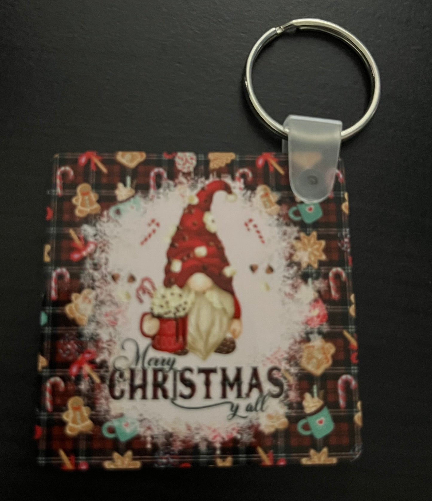 Double sided sublimation keychains