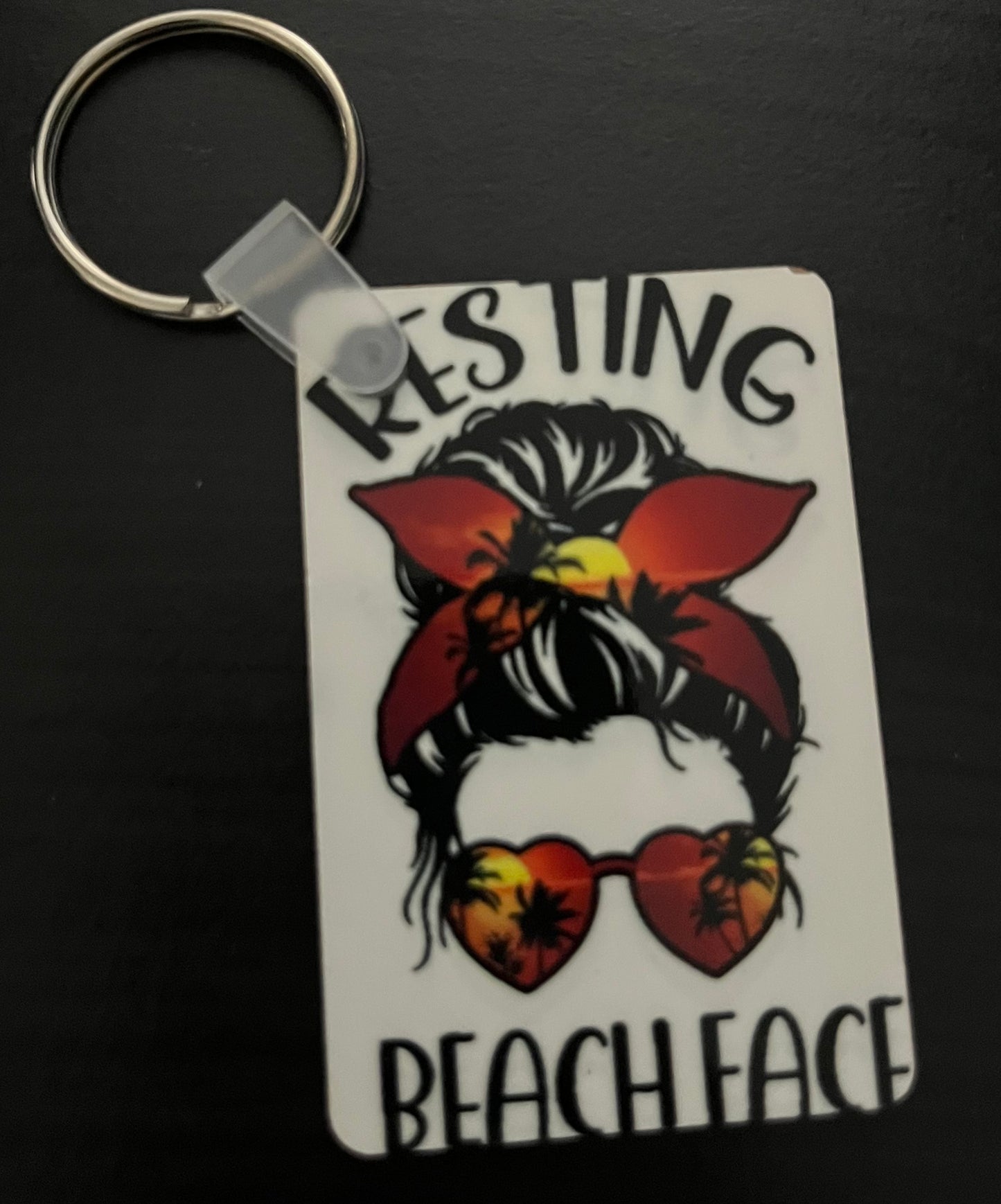 Double sided sublimation keychains