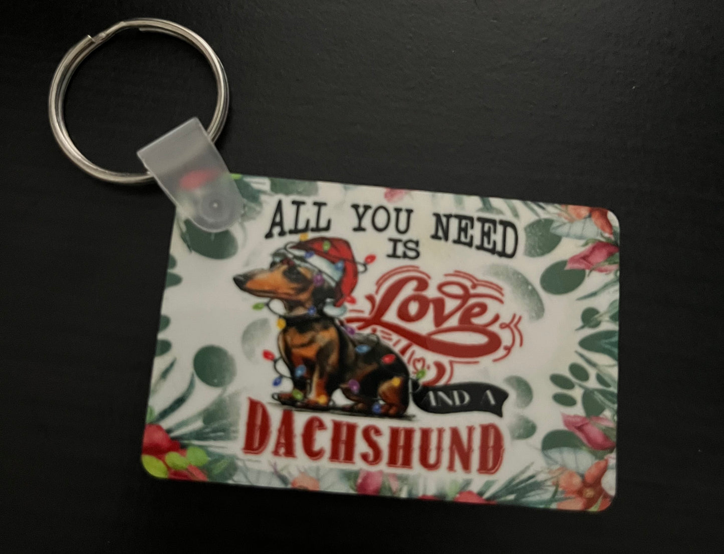 Double sided sublimation keychains